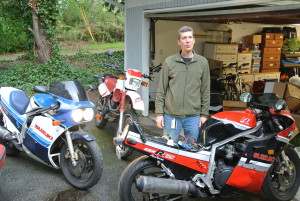 Peter, my husband and partner in life since 2000. As you can see, he loves motorcycles.