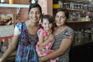 Razzi and Aman with Polina.