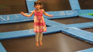 July 11- Having fun on the trampoline at Elevated Sportz.